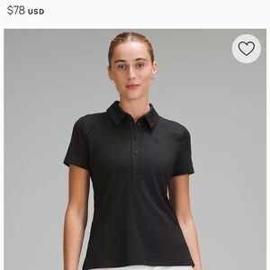 Lululemon Brand new with tags quick dry polo Size 12 black